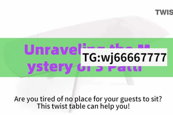 Unraveling the Mystery of 3 Patti Table